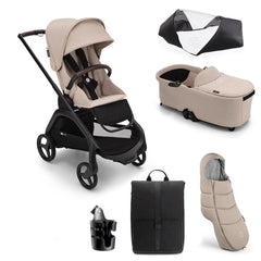Bugaboo Dragonfly Complete Pushchair Bundle-Stroller Bundles-Desert Taupe- | Natural Baby Shower