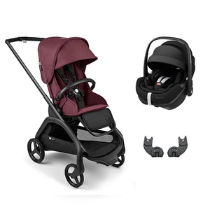 Bugaboo Dragonfly + Pebble 360 Pro 2 Travel System-Travel Systems-Dark Cherry-No Carrycot | Natural Baby Shower
