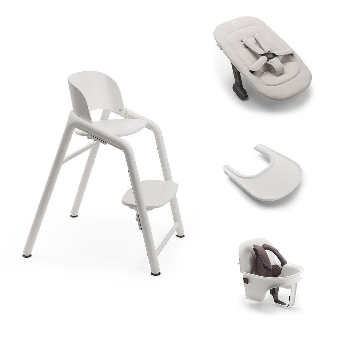 Buagboo Giraffe Ultimate High Chair Bundle-Highchairs-White- | Natural Baby Shower