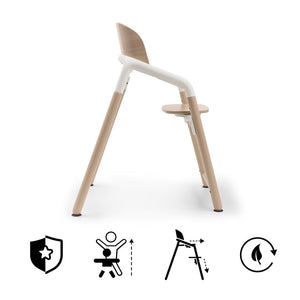 Bugaboo Giraffe Highchair Ultimate Bundle - Wood/White-Highchairs- | Natural Baby Shower