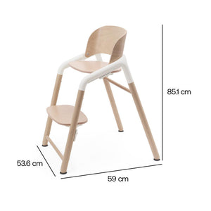 Bugaboo Giraffe Highchair - Wood/White-Highchairs- | Natural Baby Shower