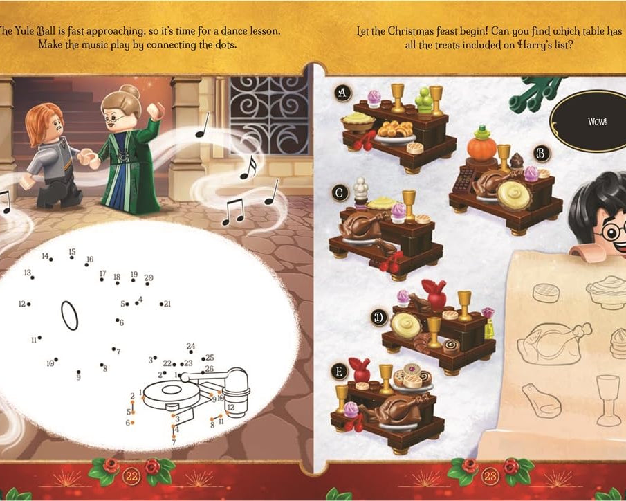 Buster Books - Lego Harry Potter Magical Christmas Figure Toy English Activity and Story Book