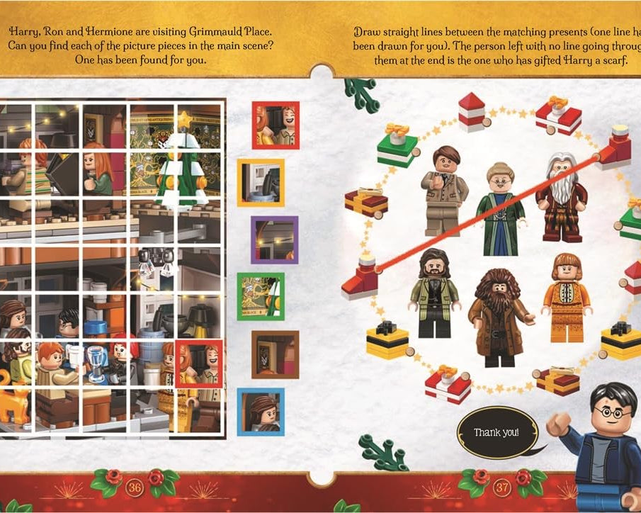 Buster Books - Lego Harry Potter Magical Christmas Figure Toy English Activity and Story Book