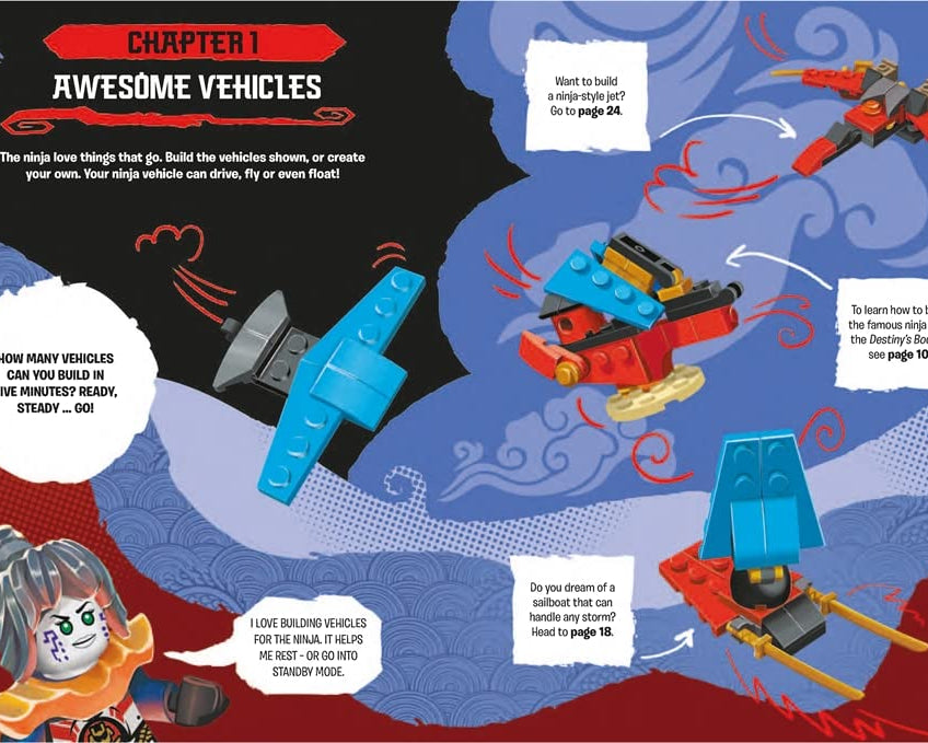 Buster Books - Lego Ninjago Figurine Toy English Activity and Story Book