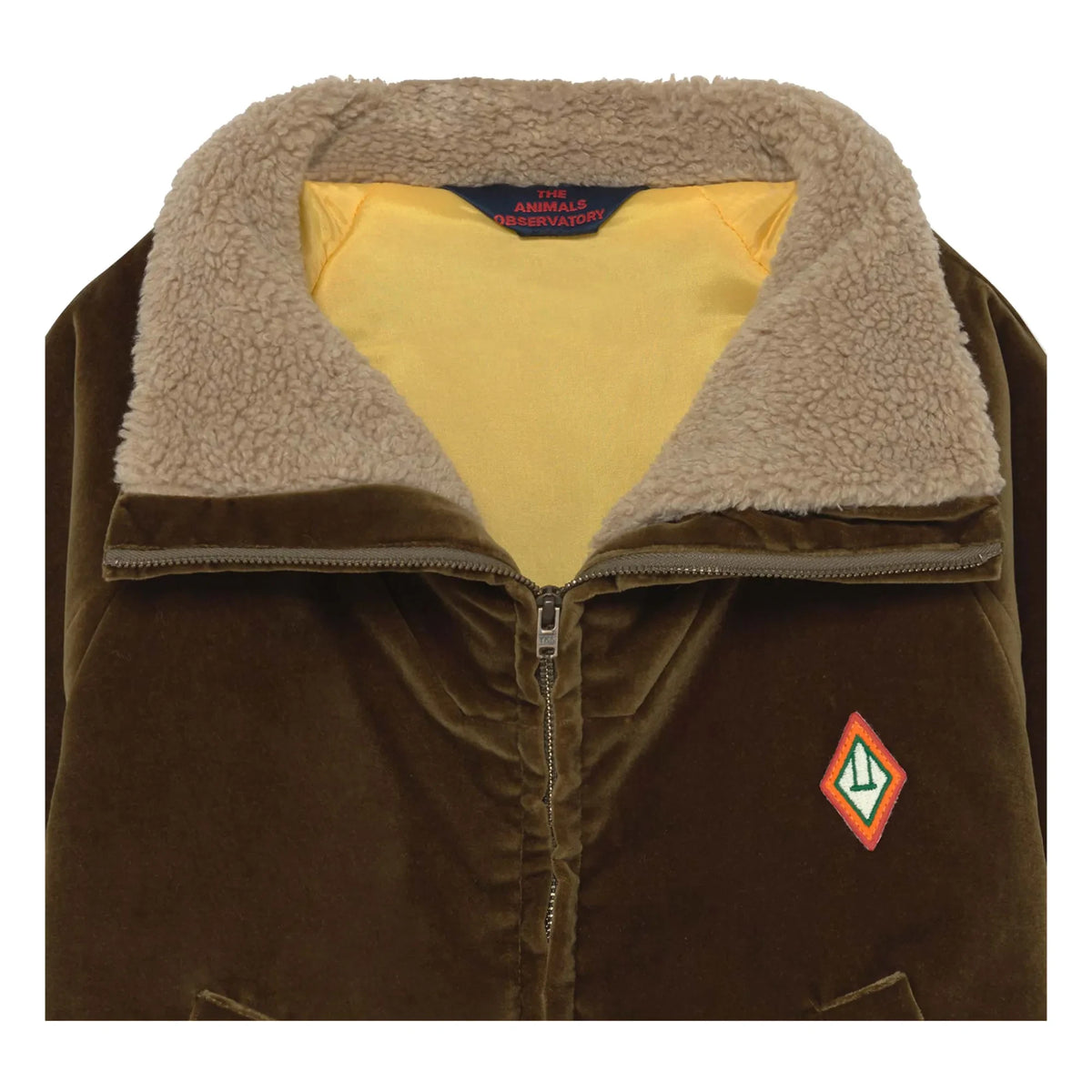 The Animals Observatory - Tiger Velvet Jacket | Khaki