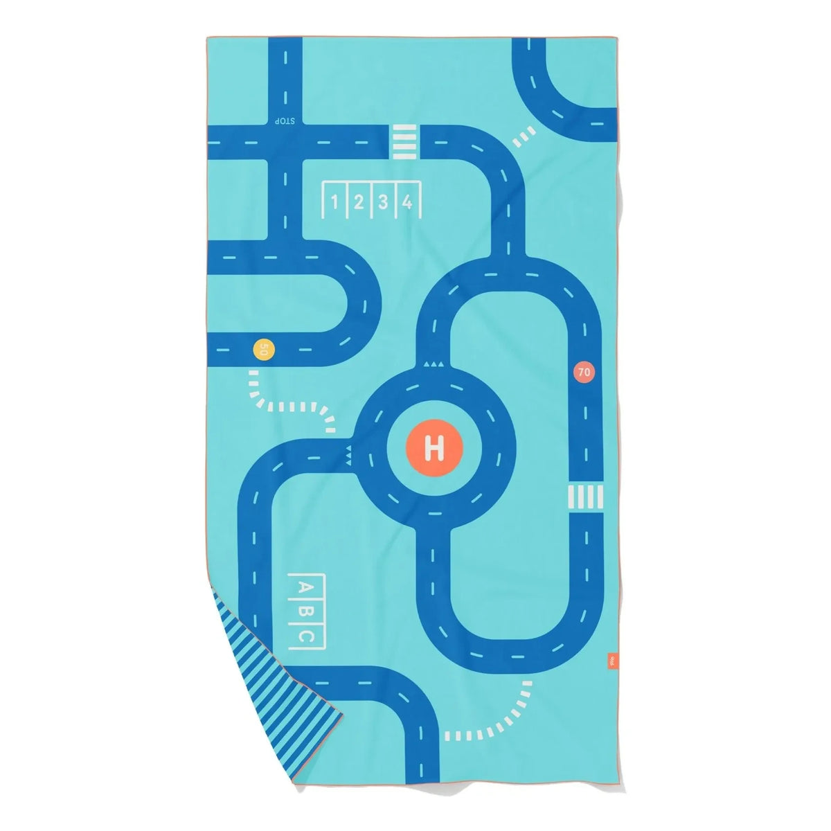 Quut - Circuit microfiber beach towel | Blue