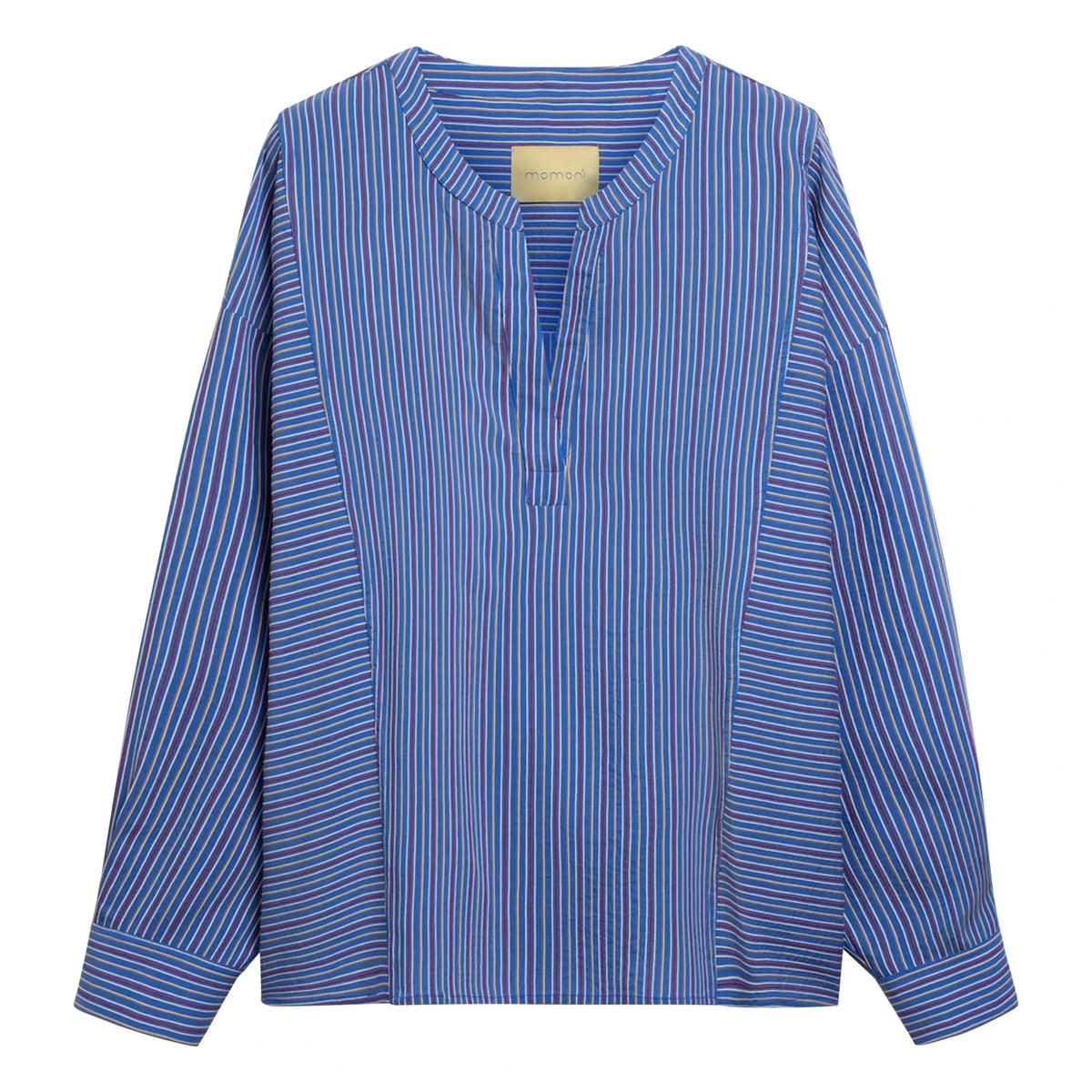 Momoni - Spiked Striped Blouse | Blue