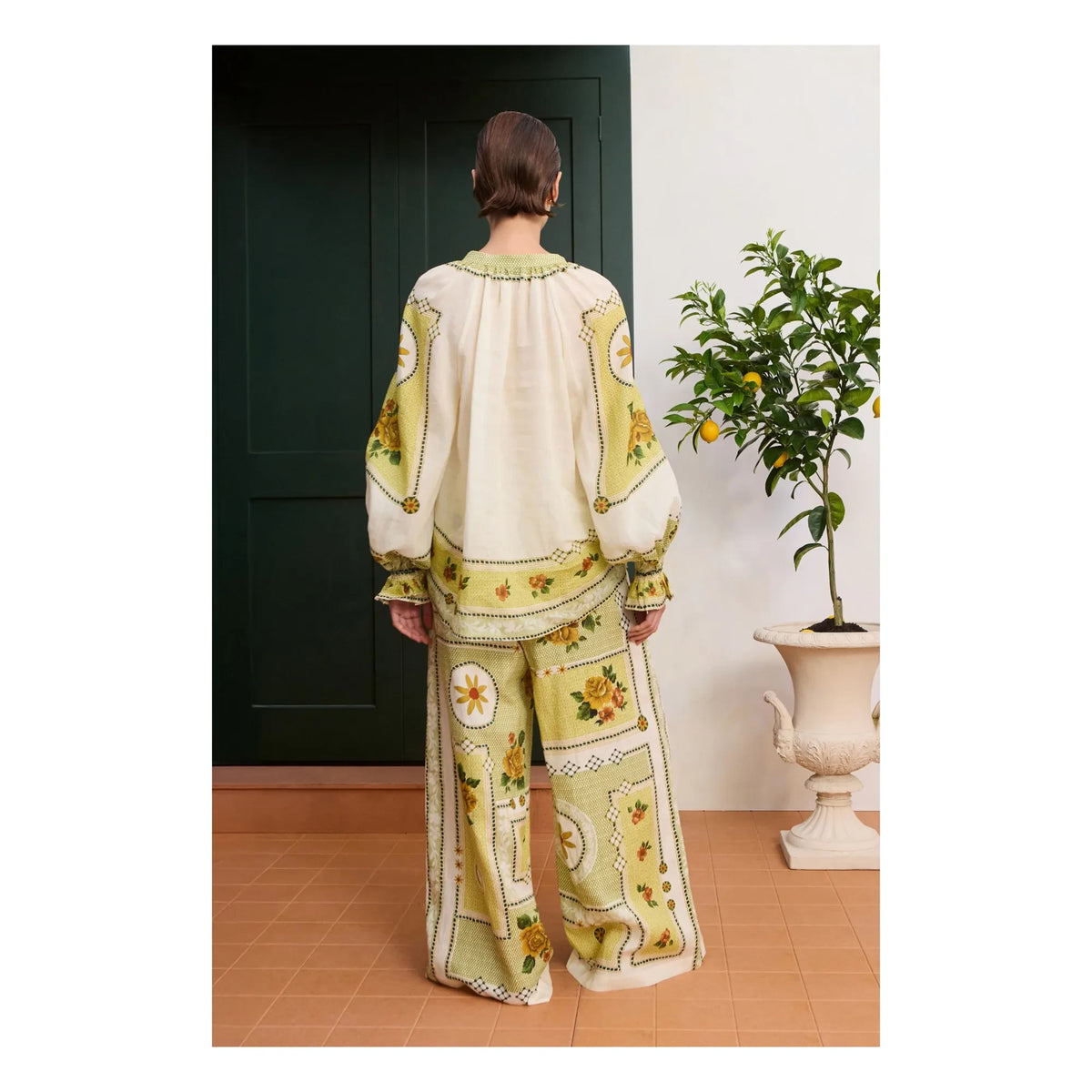 Alémais - Dixie Linen Trousers | Yellow