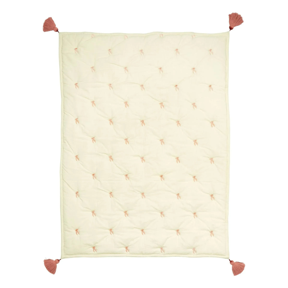 Cam Cam - Bow embroidered blanket | Pink