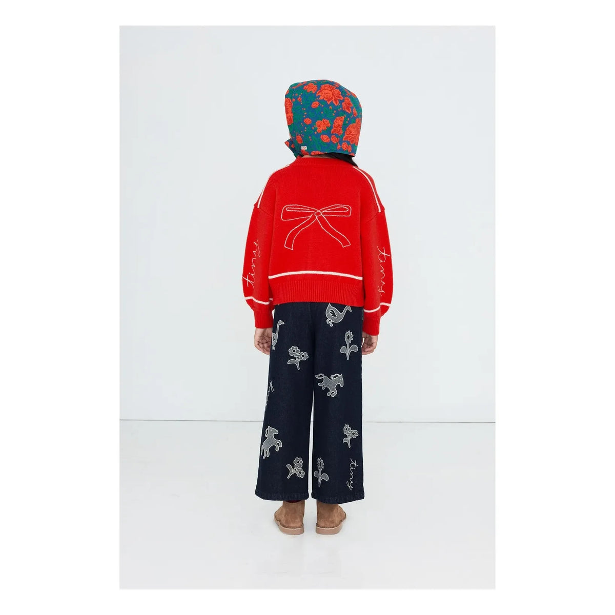 Tinycottons - Wool Knot Cardigan | Red