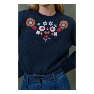Louise Misha - Darina Sweater - Women's Collection | Navy