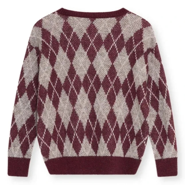 the new society - Dune Sweater | Burgundy