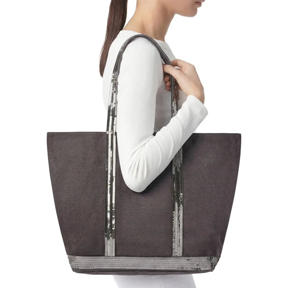 Vanessa Bruno - Zippered Tote L | Charcoal Gray