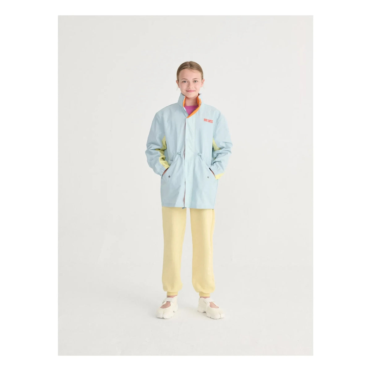 Bobo Choses - Recycled Fiber Waterproof Coat | Light Blue