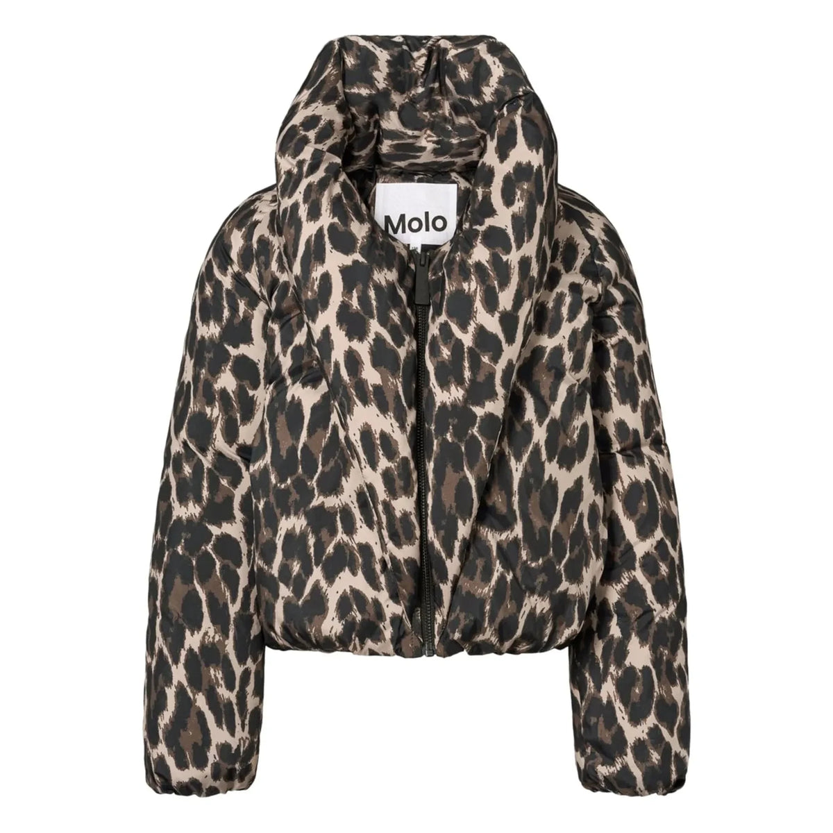 Molo - Heylee Leopard puffer jacket | Brown