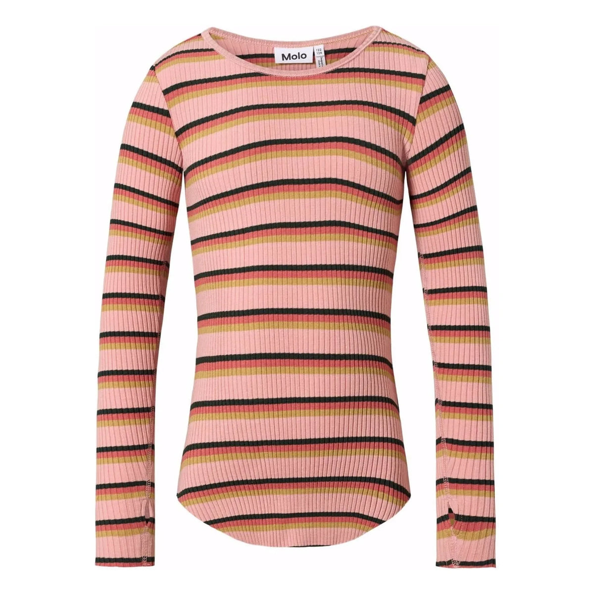 Molo - Rochelle Striped Organic Cotton T-Shirt | Peach