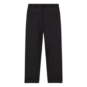Cordera - Wool Men's Tailored Stitch Pants | Black