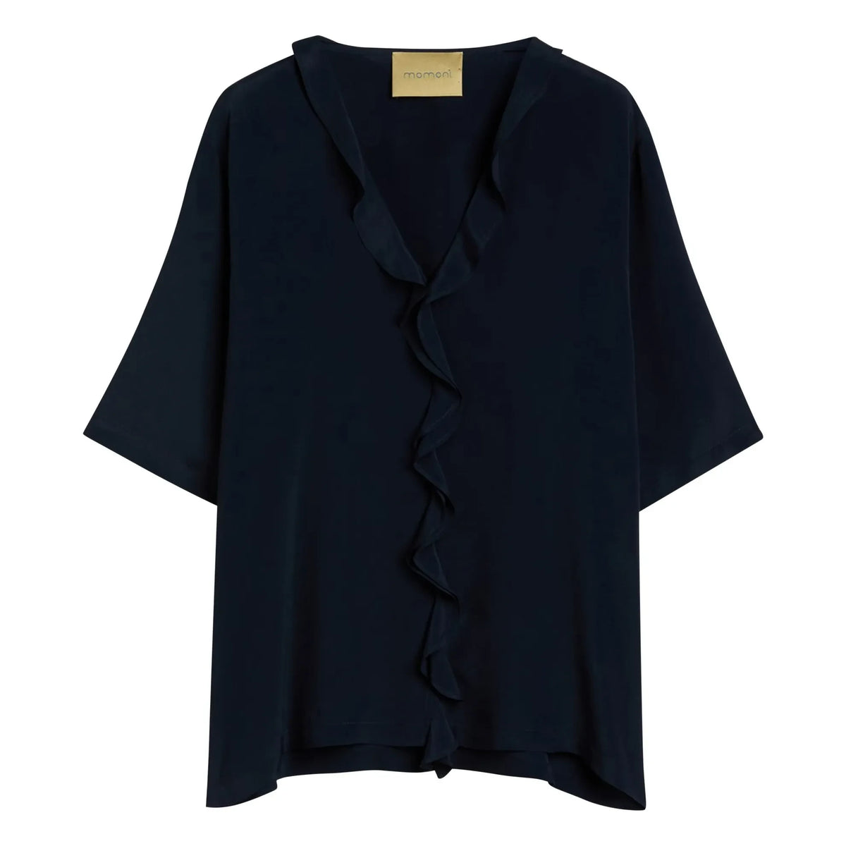 Momoni - Salvia short sleeve blouse | Navy Blue