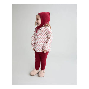 Búho - Ribbed Ankle Pants | Burgundy