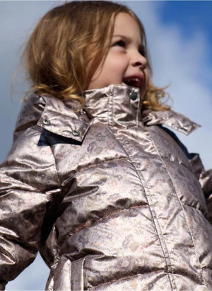 Wheat - Eli Fleurie Padded Jacket Made from Recycled Fibers | Rose Gold