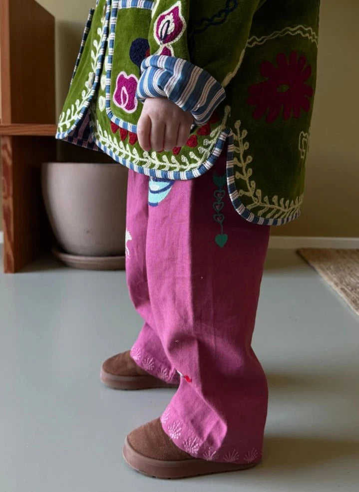 SISSEL EDELBO - Oda Organic Cotton Pants - Kids Collection | Fuchsia