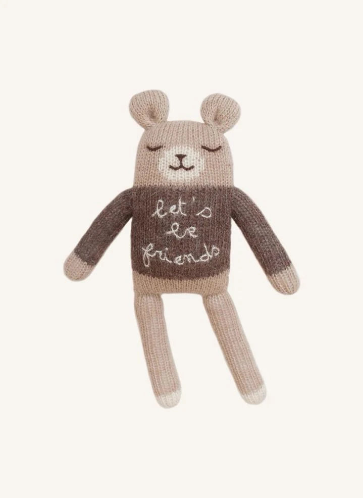 Main Sauvage - "Let's Be Friends" Plush Bear | Beige