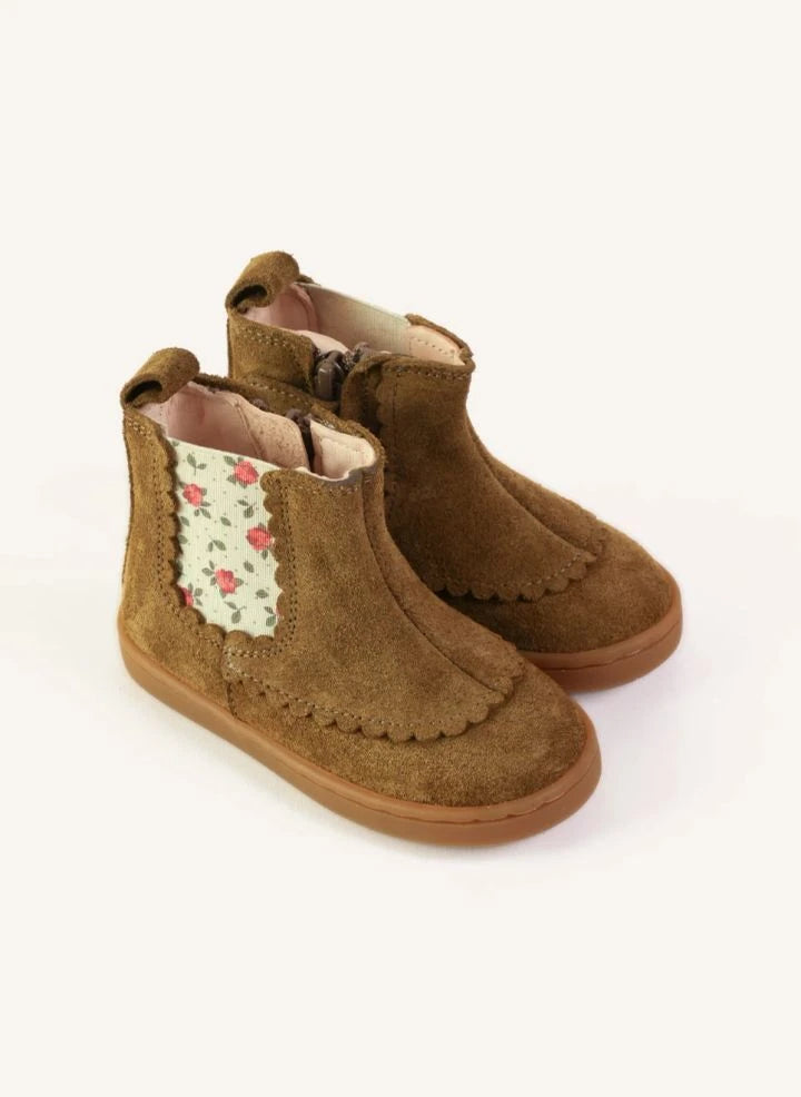 Lazare - Isaure Fleurs Boots | Khaki brown