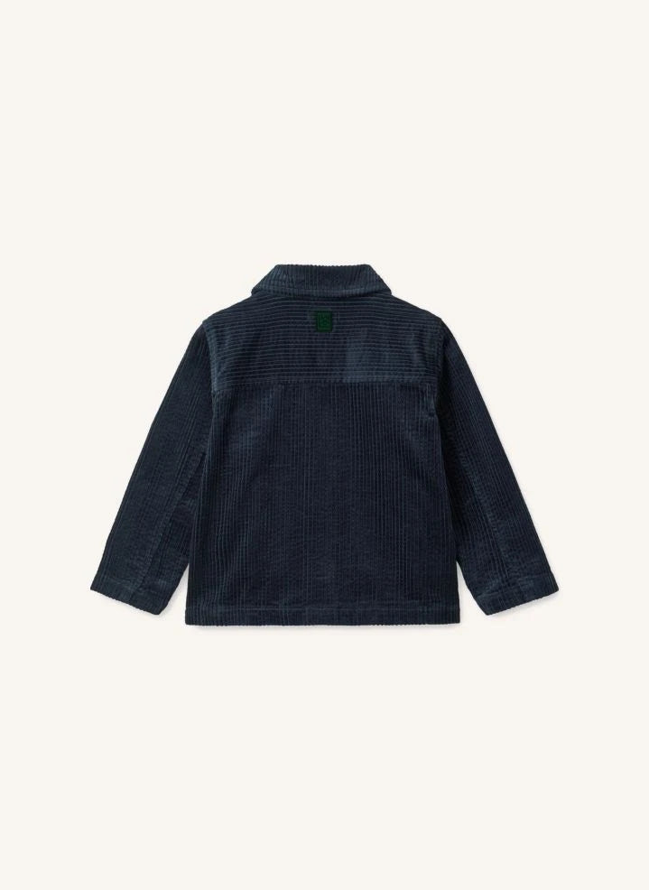 Liewood - Paulino Organic Cotton Velvet Overshirt | Navy