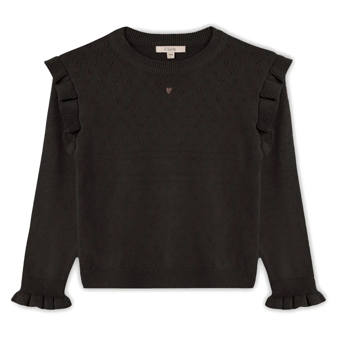Fliink - Fame Ruffled Sweater | Brown