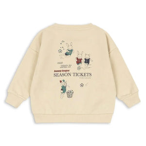 Konges Sløjd - Lou Football Organic Cotton Sweatshirt | Beige