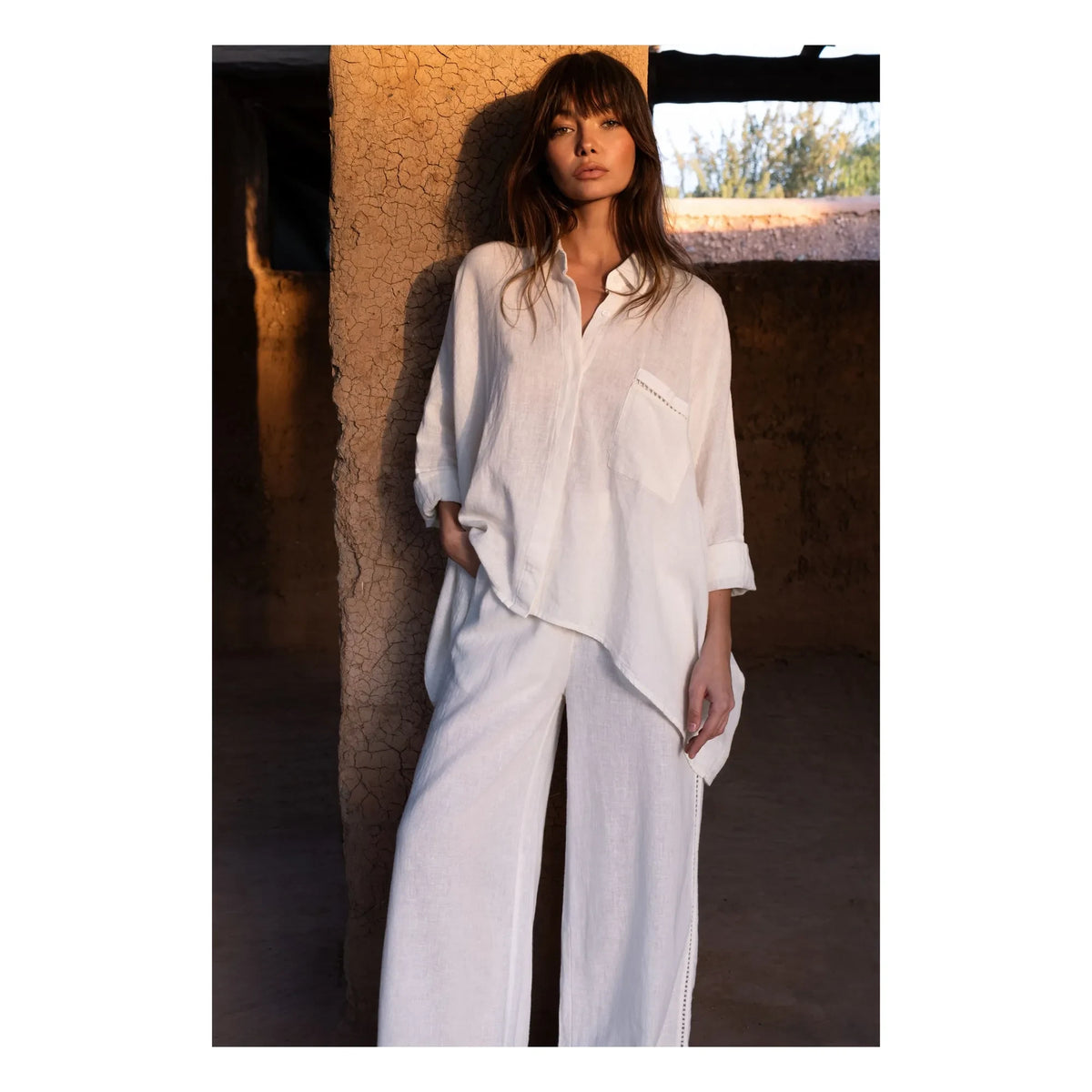 Maison Saint Julien - Minorca Linen and Cotton Pants | Ecru