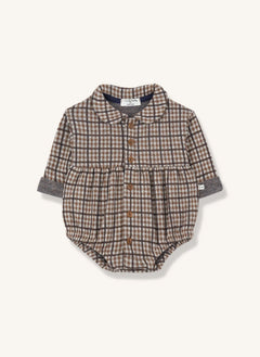 1+ in the family - Moritz romper | Brown