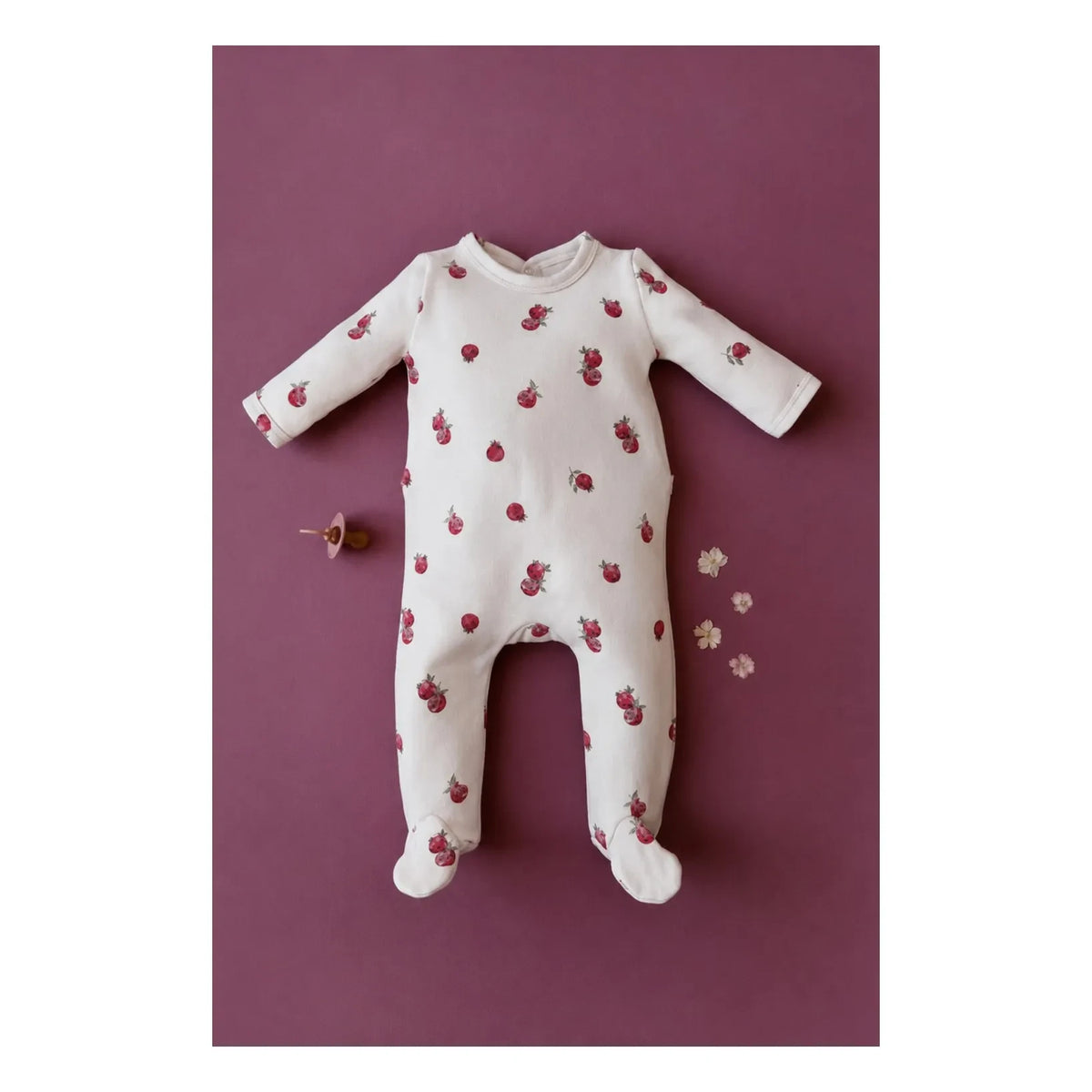 Studio Bohème - Chubby Grenades Organic Cotton Pajamas | Ecru