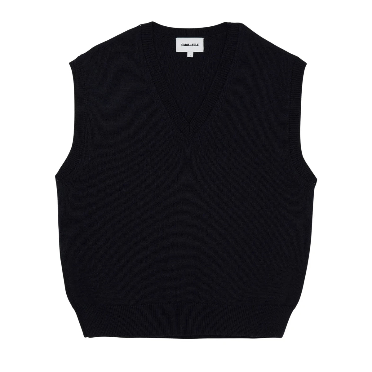 Smallable Man - Baxter Sleeveless Merino Wool Sweater | Black