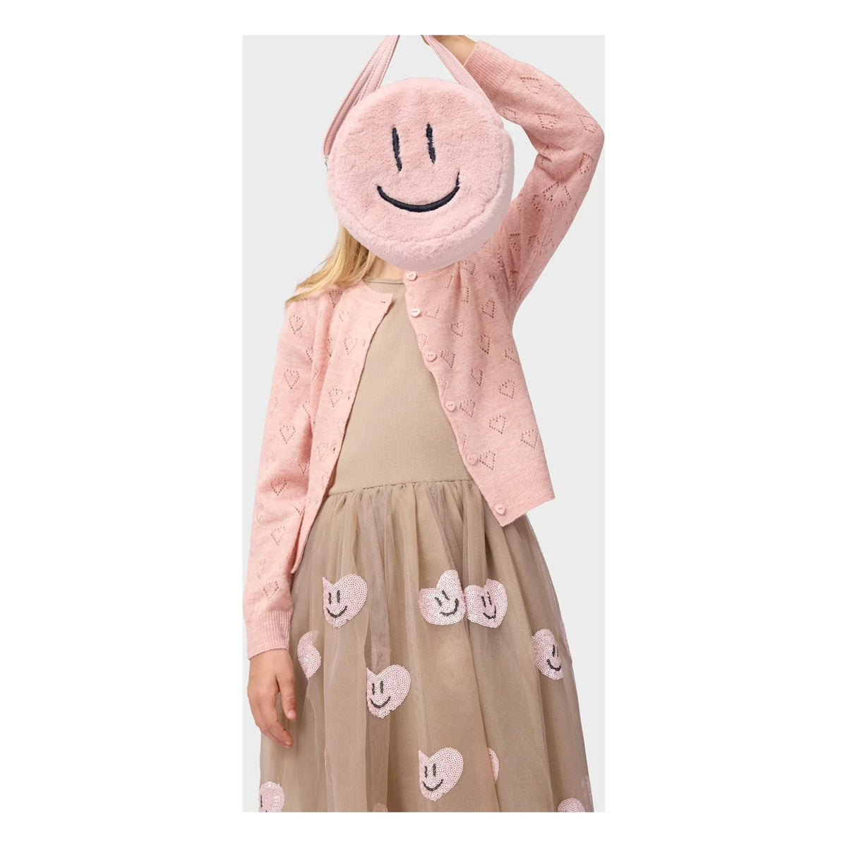 Molo - Smiley Fur Bag | Powder Pink