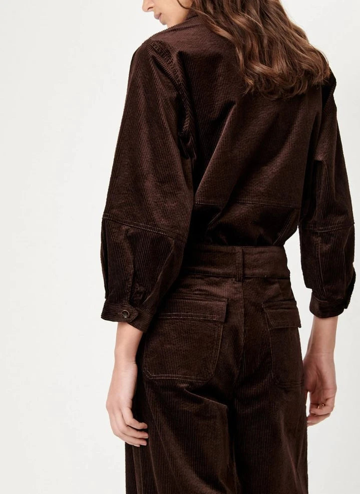 Sessùn - Leotown organic cotton blouse | Brown