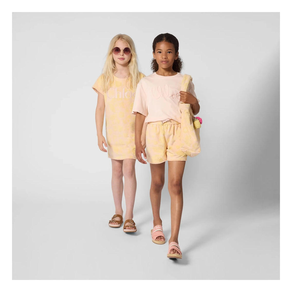 Chloé - Jacquard Sponge Bag | Peach