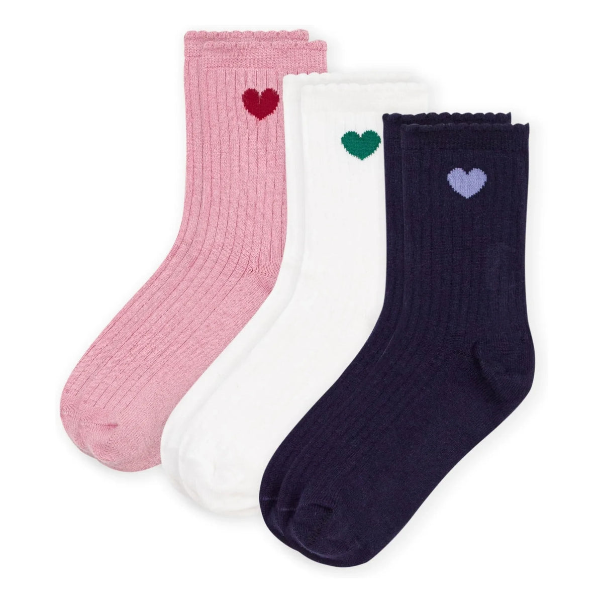Petit Bateau - Heart Socks | Pink