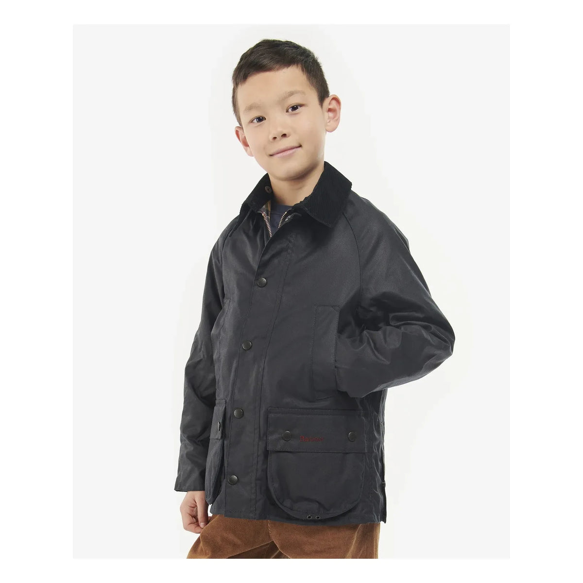 Barbour - Bedale Waxed Jacket Made From Recycled Fibres | Navy
