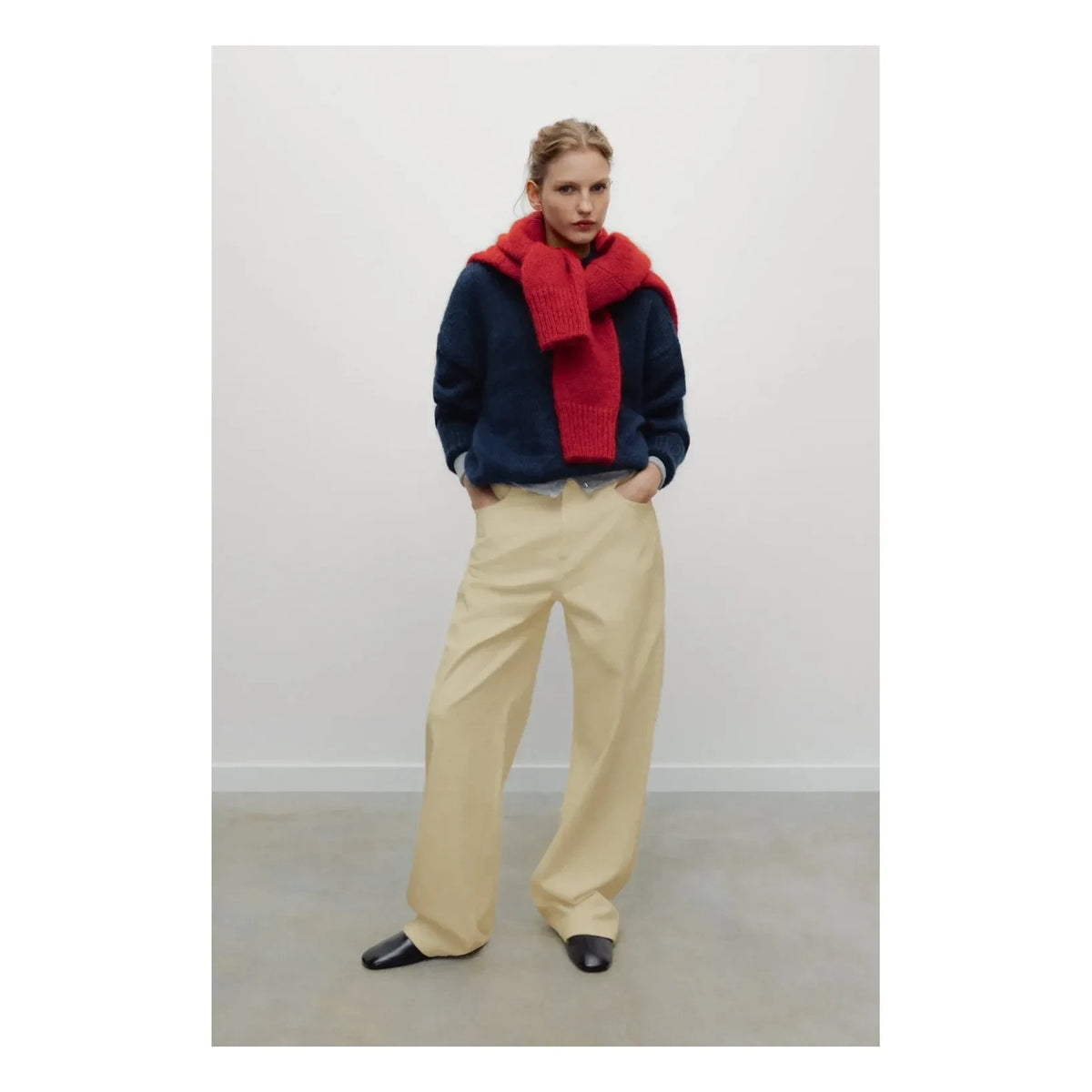 the new society - Giselle Cotton Pants | Beige