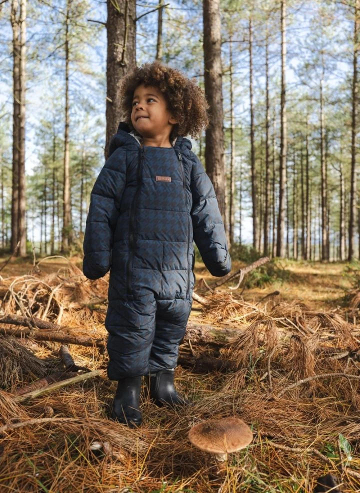 Töastie - Waterproof Houndstooth Cloud Jacket Made from Recycled Fibers | Blue