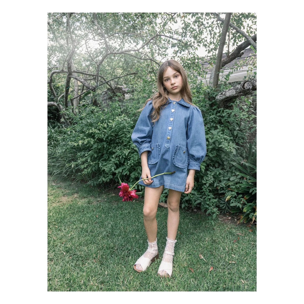 Tutu du Monde - Heartstring Denim Dress | Blue