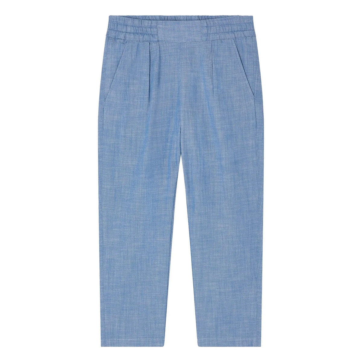 Bonpoint - Tilyo Organic Cotton Chambray Pants | Blue