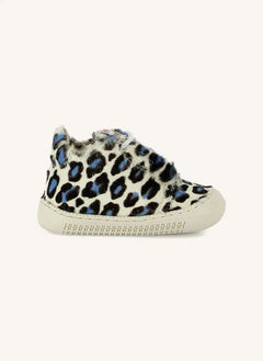 Pom d'Api - Yaka Speed Leopard Sneakers | White