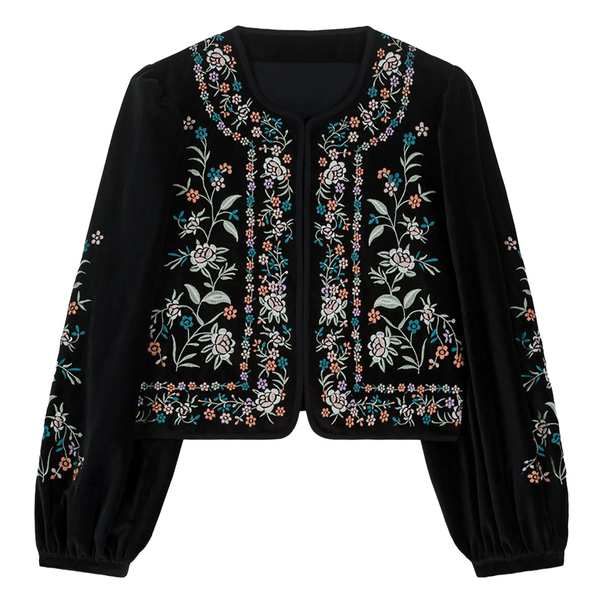 Louise Misha - Duras Velvet Jacket - Women's Collection | Black