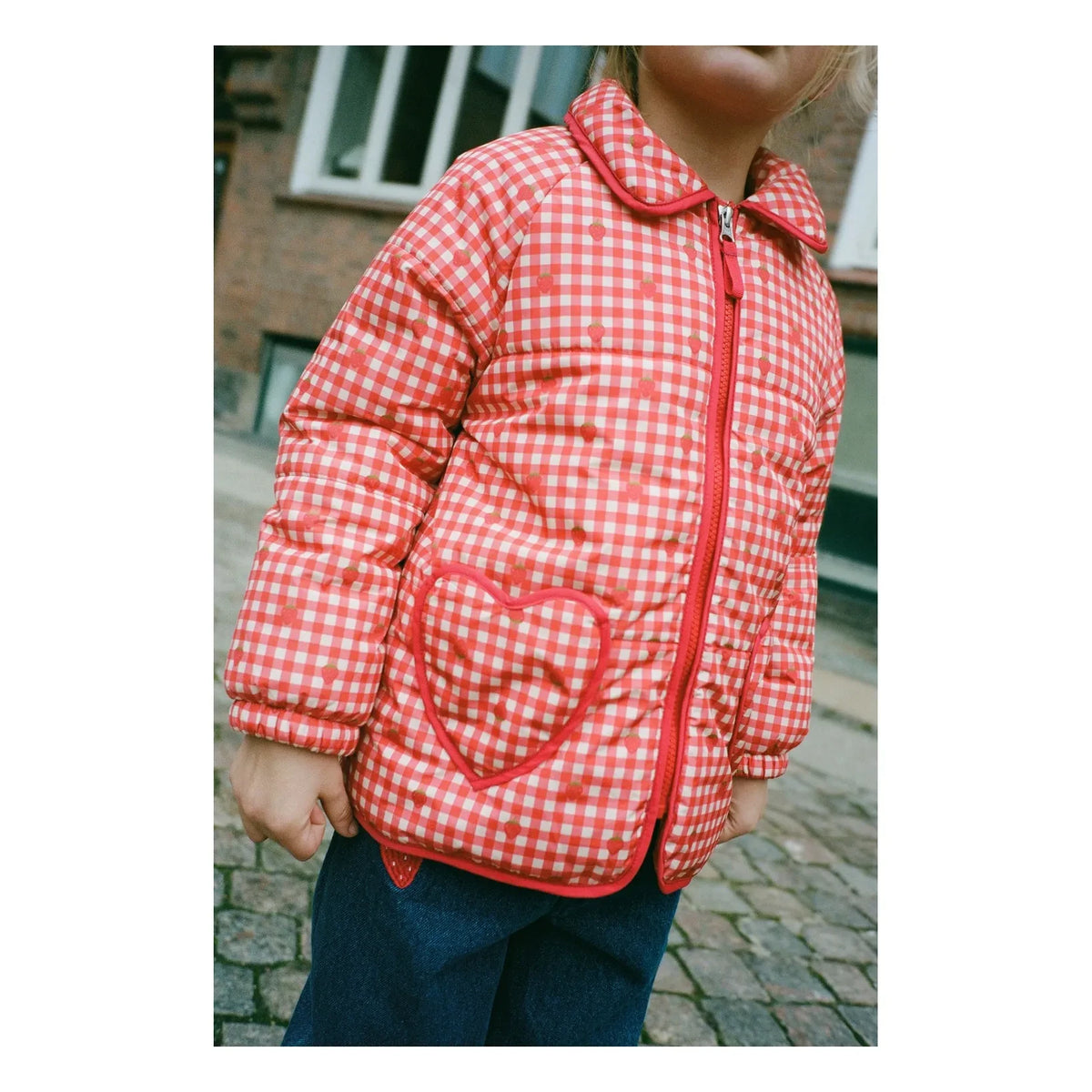 Flöss - Molly Vichy Quilted Jacket | Red