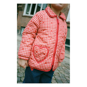 Flöss - Molly Vichy Quilted Jacket | Red