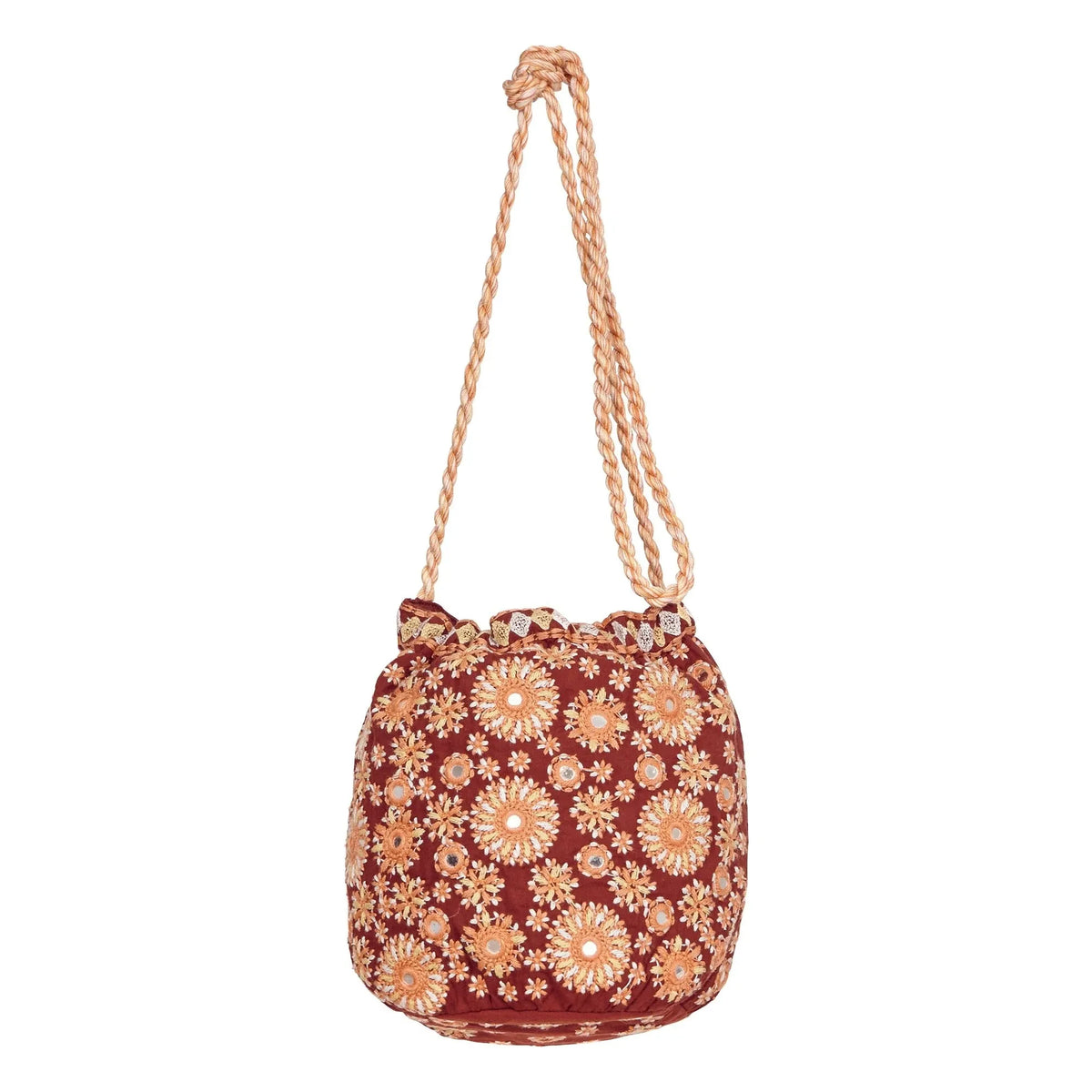 M.A.B.E. - Suri Embroidered Bag | Rust Color