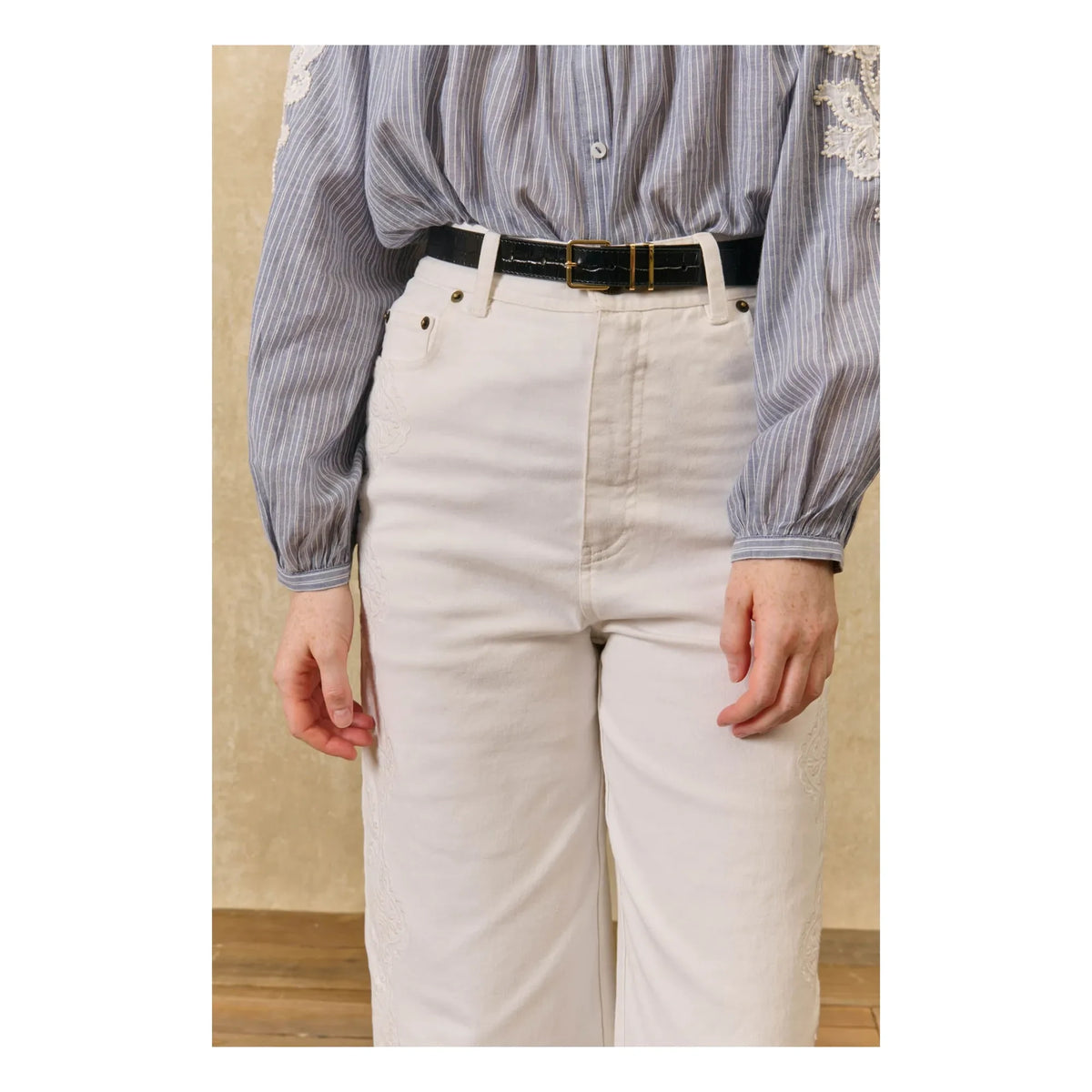 Louise Misha - Solange Cotton Pants | White