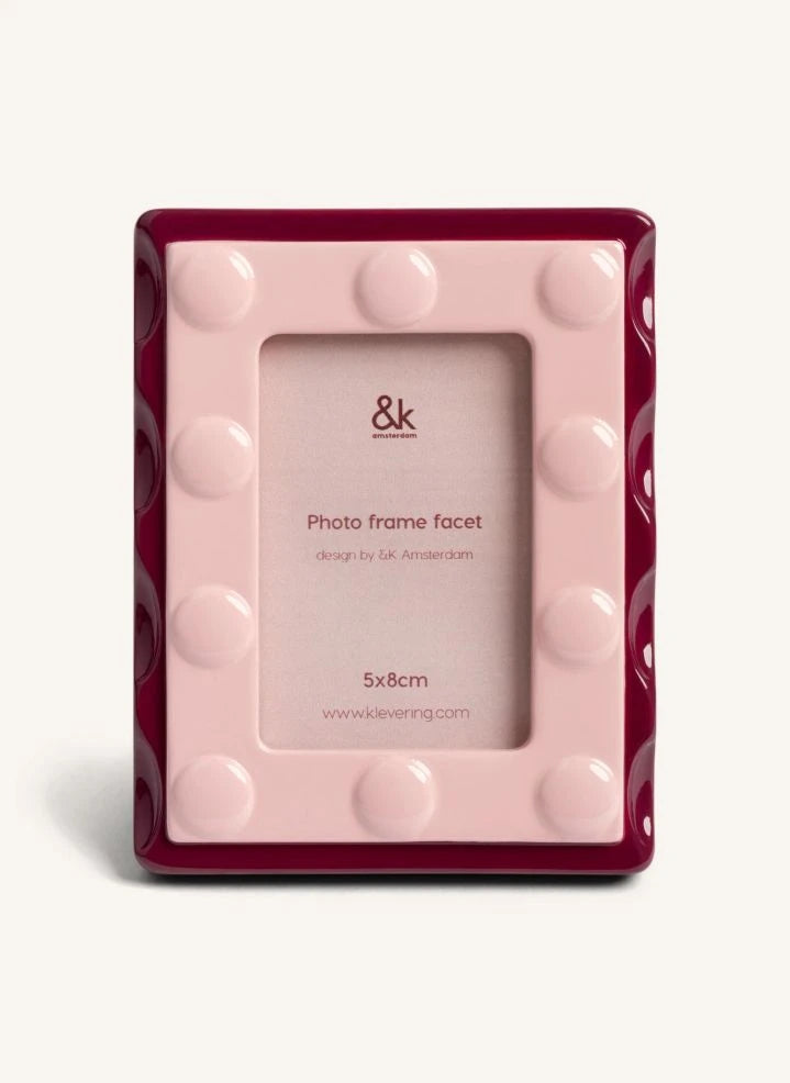 &Klevering - Facet Photo Frame | Fuchsia
